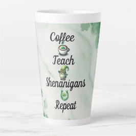 St Patrick's Day Teacher Milchtasse