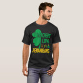 St Patricks Day Teachers Liebe Shenanigans Half Sh T-Shirt (Vorne ganz)