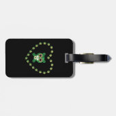 St. Patrick's Day Teddy Bear Gepäckanhänger (Rückseite horizontal)