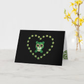 St. Patrick's Day Teddy Bear Karte (Gelbe Blume)