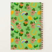 St. Patrick's Day Teddybär Notizblock (Rückseite)