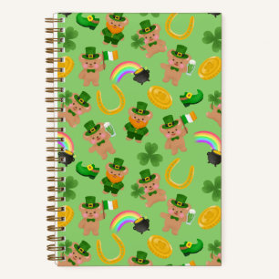 St. Patrick's Day Teddybär Notizblock