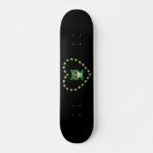 St. Patrick's Day Teddybär Skateboard (Vorne)