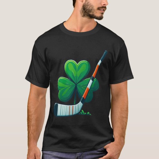 St Patricks Day Tee Shamrock Shirt Hockey St Patri (Vorderseite)