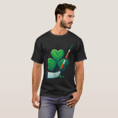 St Patricks Day Tee Shamrock Shirt Hockey St Patri (Vorne ganz)