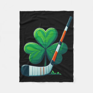 St Patricks Day Tee Shamrock Shirt Hockey St Patri Fleecedecke