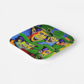 St. Patrick's Day Teller mit Leprechauns (Gewinkelt)