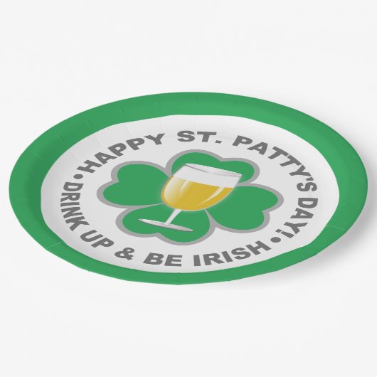 St. Patrick's Day Tellers Pappteller (Schrägansicht)