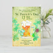 St Patrick's Day Template, Party Einladung, Einladung (Stehend Vorderseite)