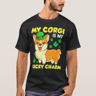 St. Patricks Day Thema Irischer Corgi Hund Humor T-Shirt