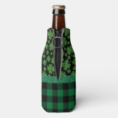 St. Patrick's Day Themed Pattern Flaschenkühler (Flasche Rückseite)