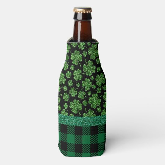 St. Patrick's Day Themed Pattern Flaschenkühler (Flaschenvorderseite)