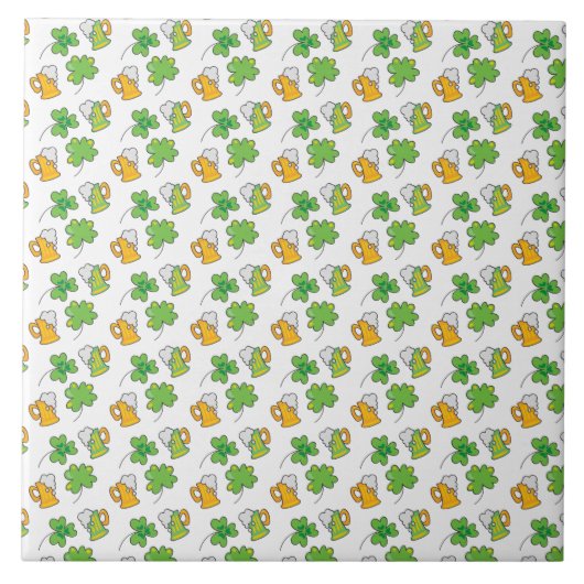 St. Patrick's Day Tile Fliese (Vorderseite)