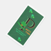 St. Patrick's Day Time to Celebrate Serviette (Ecke)
