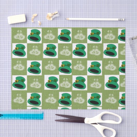 St. Patrick's Day Tissue Hats Hearts Seidenpapier (Handwerk)