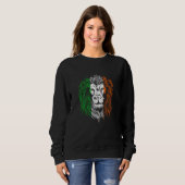 St Patricks Day To Saint Paddy's Lion Flag Ireland Sweatshirt (Vorne ganz)