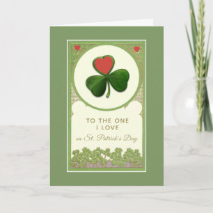 St. Patrick's Day to the One I Liebe Religious Karte