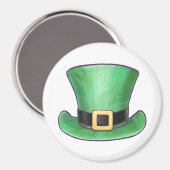 St Patrick's Day Top Hut Magnet (Vorderseite/Rückseite)