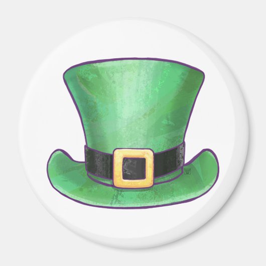 St Patrick's Day Top Hut Magnet (Vorne)