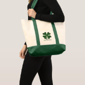 St Patricks Day Tote Tasche mit grüner, glückliche (Vorderseite (Produkt))