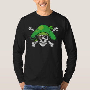 St. Patrick's Day Totenkopf Skelett Leprechaun Ir T-Shirt