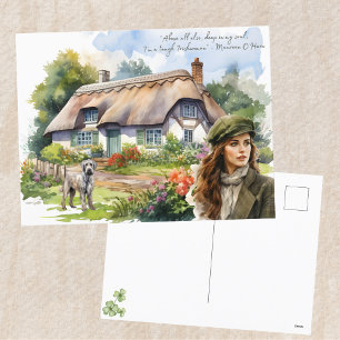 St. Patrick's Day Tough Irish Woman Irish Quote Feiertagspostkarte