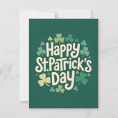 St. Patrick's Day Traditionelle Karte (Vorderseite)