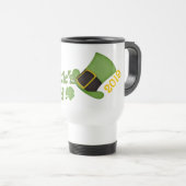 St Patrick's Day Travel Mug Template Reisebecher (VorderseiteRechts)