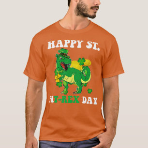 St Patricks Day Trex Dinosaur Kleeblatt Irish T-Shirt