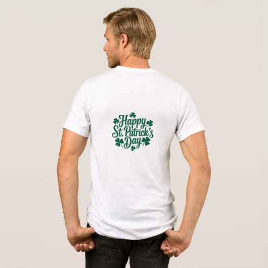 St. Patrick's Day Tri-Blend Shirt (Rückseite voll)