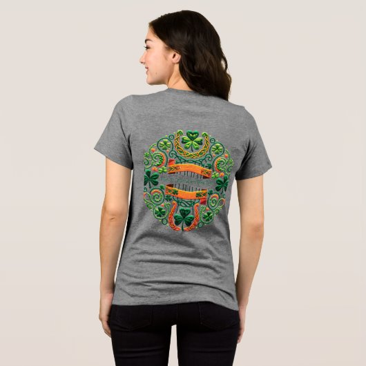 ST.PATRICK'S DAY Tri-Blend SHIRT (Rückseite voll)