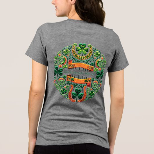 ST.PATRICK'S DAY Tri-Blend SHIRT (Rückseite)