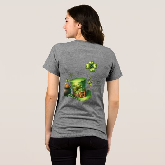 ST. PATRICK'S DAY Tri-Blend SHIRT (Rückseite voll)