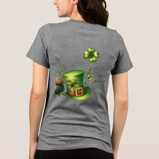 ST. PATRICK'S DAY Tri-Blend SHIRT (Rückseite)