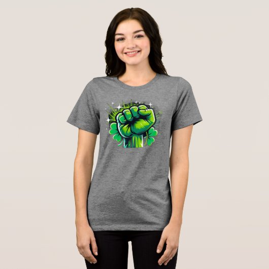 ST.PATRICK'S DAY Tri-Blend SHIRT (Vorderseite voll)