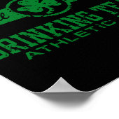 St Patricks Day Trinker-Team T-Shirt Poster (Ecke)