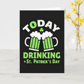 St. Patricks Day Trinkkarte Karte (Gelbe Blume)