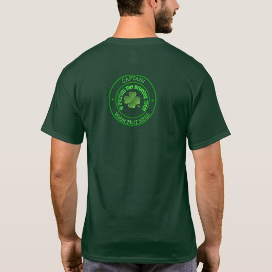 St. Patrick's Day-Trinkteam T-Shirt (Rückseite)