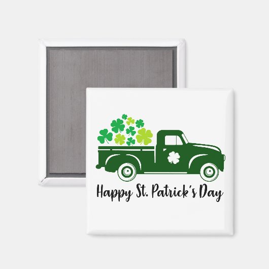 St.Patricks Day Truck Magnet (Vorderseite/Rückseite)