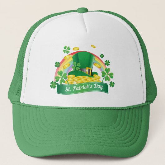 St Patrick's Day Trucker Hat Truckerkappe (Vorderseite)