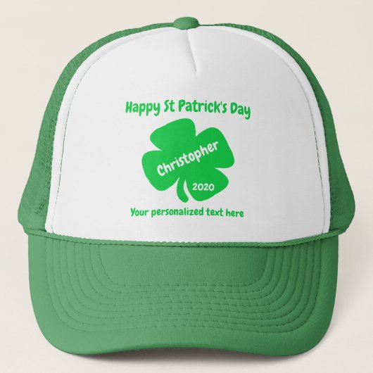 St. Patrick's Day Truckerkappe (Vorderseite)
