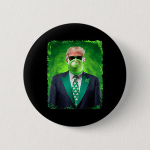 St Patricks Day Trump 47. Präsident bläst Button