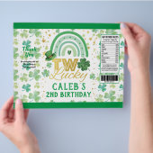 St Patrick's Day Two Lucky Chip Bag Wrapper Flyer (Hand)