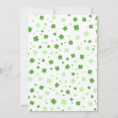 St. Patrick's Day Two Lucky Kleeblatt 2. Geburtsta Einladung (Rückseite)