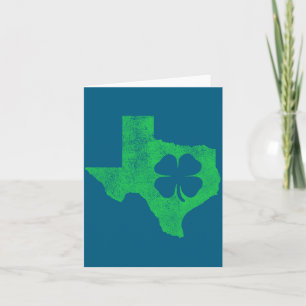 St. Patrick's Day Tx Texas Shamrock Grüne Irische  Karte