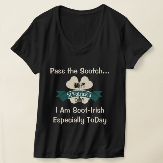 St. Patricks Day Typografie T-Shirt (Ablage )