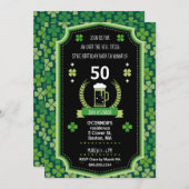 St. Patrick's Day über der Party Einladung (Vorne/Hinten)