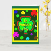 St Patrick's Day UCreate Vorlagen3a Karte (Gelbe Blume)