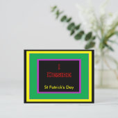 St Patrick's Day UCreate Vorlagen Postkarte (Stehend Vorderseite)