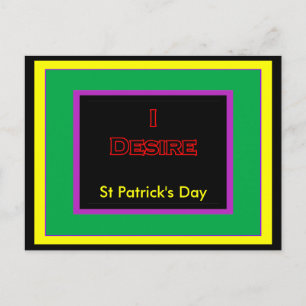 St Patrick's Day UCreate Vorlagen Postkarte